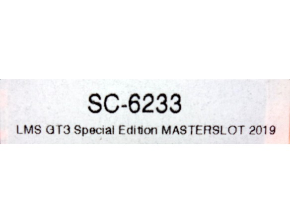 AUDI R8 LMS GT3 EDICION MASTERSLOT 2019 LTED.ED. REF.SC6233 SCALEAUTO