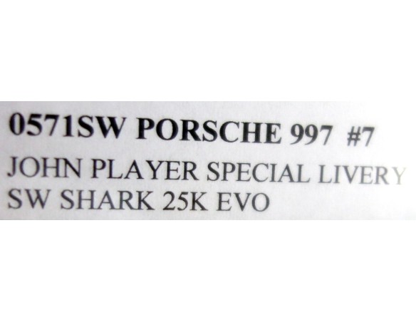 PORSCHE 997 JHON PLAYER SPECIAL Nº7 REF.0571SW NSR