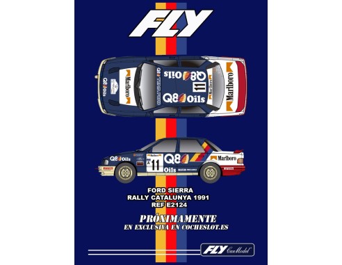 PRE RESERVA FORD SIERRA Q8 / MARLBORO RALLY CATALUNYA 1991 ETAPA NOCHE ASFALTO REF.E2124 FLY