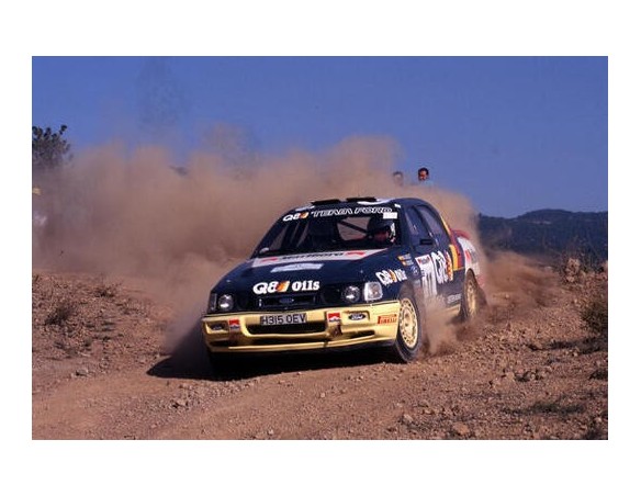 PRE RESERVA FORD SIERRA Q8 / MARLBORO RALLY CATALUNYA 1991 ETAPA TIERRA REF.E2124AR  FLY