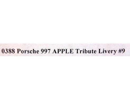PORSCHE 997 APPLE TRIBUTE LIBERY Nº9 REF.0388 NSR