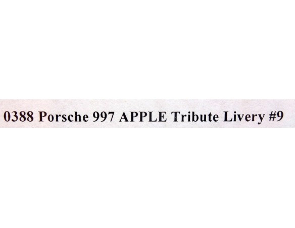 PORSCHE 997 APPLE TRIBUTE LIBERY Nº9 REF.0388 NSR