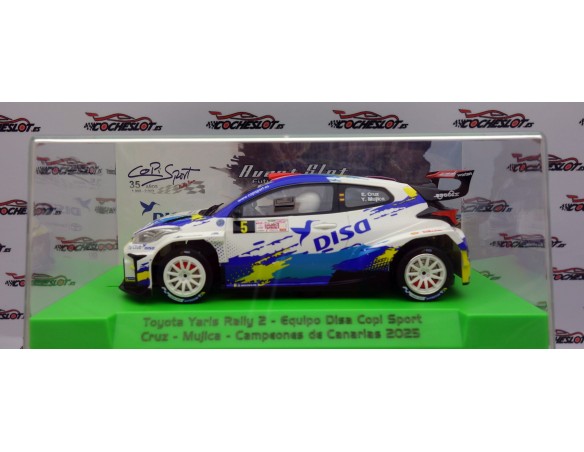 TOYOTA YARIS RALLY 2 COPI SPORT CAMPEONES DE CANARIAS 2025 Nº5 REF.52610 AVANT SLOT