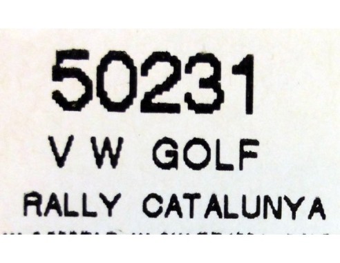 VOLKSWAGEN GOLF RALLY CATALUÑA  2001 REF.50231 NINCO