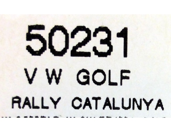 VOLKSWAGEN GOLF RALLY CATALUÑA  2001 REF.50231 NINCO