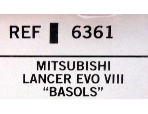 MITSUBISHI LANCER EVO VIII BASOLS REF.6361 TECNITOYS
