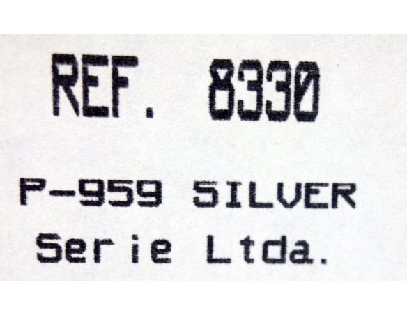 PORSCHE 959 SILVER SERIE LTDA REF.8330 EXIN