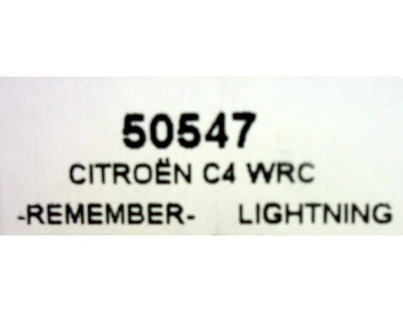 CITROEN C4 WRC REMEMBER LIGHTNING REF.50547 NINCO