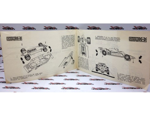 INSTRUCCIONES DE MANTENIMIENTO  LIGIER J-11 FORMULA 1 REF.4060 EXIN