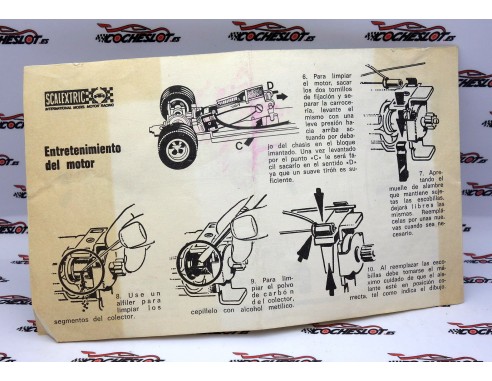 INSTRUCCIONES DE MANTENIMIENTO  LIGIER J-11 FORMULA 1 REF.4060 EXIN