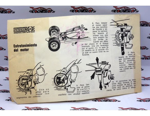INSTRUCCIONES DE MANTENIMIENTO  LIGIER J-11 FORMULA 1 REF.4060 EXIN