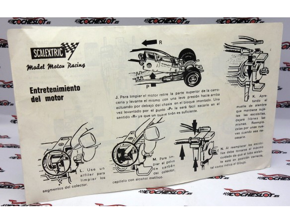 INSTRUCCIONES DE MANTENIMIENTO TYRELL-FORD FORMULA 1 REF.4048 EXIN