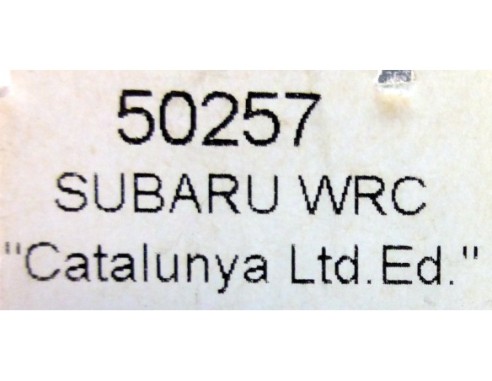 SUBARU WRC RALLY CATALUÑA 2002 REF.50257 NINCO