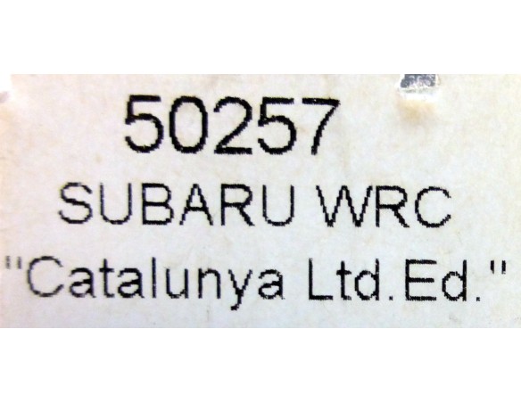 SUBARU WRC RALLY CATALUÑA 2002 REF.50257 NINCO