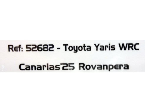 TOYOTA YARIS WRC CANARIAS'25 ROVANPERA REF.52682 AVANT SLOT