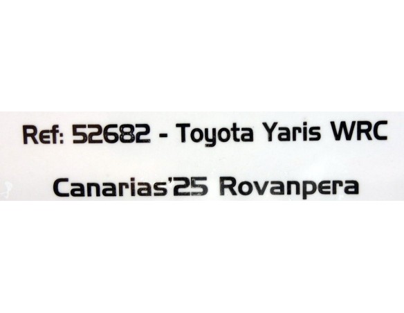 TOYOTA YARIS WRC CANARIAS'25 ROVANPERA REF.52682 AVANT SLOT