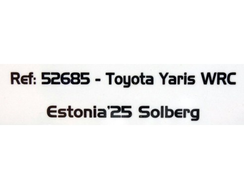 TOYOTA YARIS WRC ESTONIA'25 SOLBERG REF.52685 AVANT SLOT