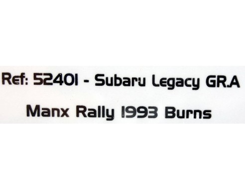 SUBARU LEGACY GR.A MANX RALLY 1993 BURNS REF.52401 AVANT SLOT