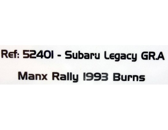 SUBARU LEGACY GR.A MANX RALLY 1993 BURNS REF.52401 AVANT SLOT