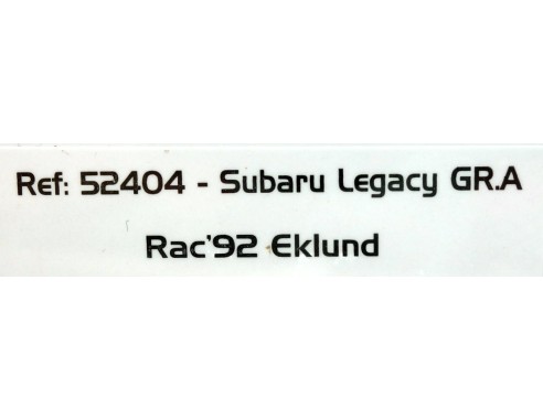 SUBARU LEGACY GR.A RAC`92 EKLUND REF.52404 AVANT SLOT