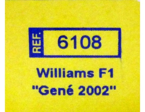 WILLIAMS BMW F-1 HP ALLIANZ MARC GENE 2002 REF.6108 TECNITOYS