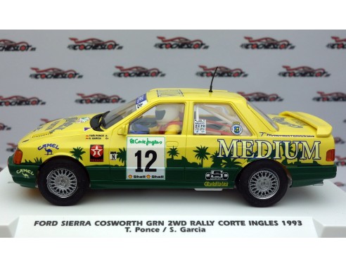 FORD SIERRA COSWORTH GRN 2WD RALLY CORTE INGLES 1993 CAMEL VERSION DIA REF.E2118 FLY