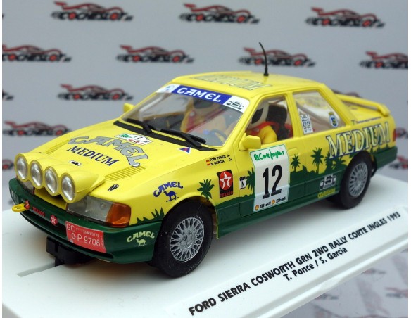 FORD SIERRA COSWORTH GRN 2WD RALLY CORTE INGLES 1993 CAMEL VERSION NOCHE REF.E2118 FLY