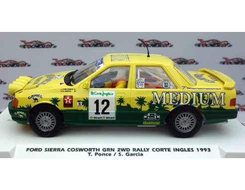 FORD SIERRA COSWORTH GRN 2WD RALLY CORTE INGLES 1993 CAMEL VERSION NOCHE REF.E2118 FLY