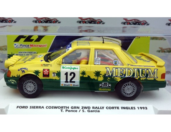 FORD SIERRA COSWORTH GRN 2WD RALLY CORTE INGLES 1993 CAMEL VERSION NOCHE REF.E2118 FLY