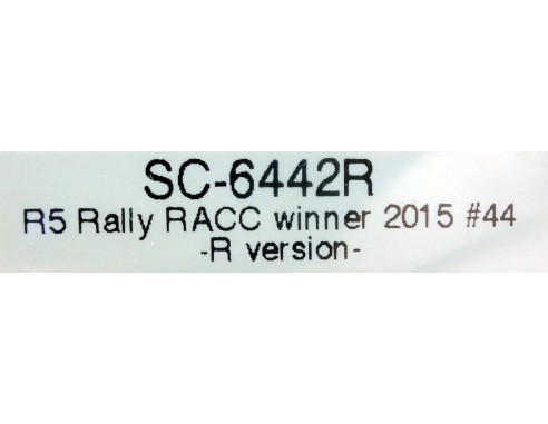 SKODA R5 RALLY RACC WINNER 2015 Nº44 VERSION R REF.SC6442R SCALEAUTO