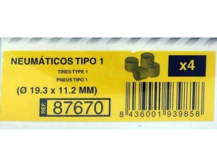 NEUMATICOS TIPO 1 19.3 X 11.2MM REF.87670 TECNITOYS 2