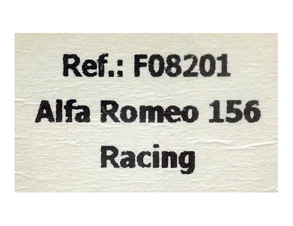 ALFA ROMEO JAGERMEISTER 156 RACING REF.F08201