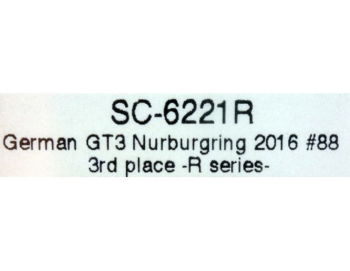 Mercedes AMG GT3 24h Nurburgring 2016 Haribo REF.SC-6221R SCALEAUTO