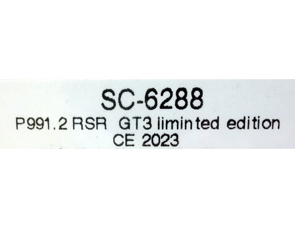 PORSCHE 991 2 RSR GT3 LIMITED EDITION CE 2023 REF.SC6288 SCALEAUTO