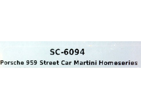 PORSCHE 959 STREET CAR MARTINI HOMESERIES REF.SC6094 SCALEAUTO