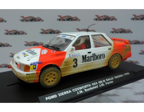 FORD SIERRA COSWORTH 4X4 GR.N 2WD RALLY OSONA 1991 Nº3 MARLBORO SUCIO REF.A2107AR FLY