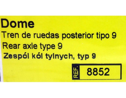 TREN DE RUEDAS POSTERIOR TIPO 9 DOME REF.8852 TECNITOYS