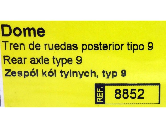 TREN DE RUEDAS POSTERIOR TIPO 9 DOME REF.8852 TECNITOYS