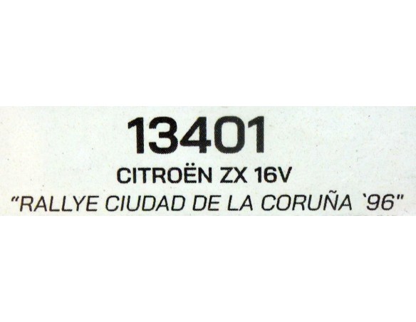 CITROEN ZX 16V RALLYE CIUDAD DE LA C0RUÑA'96 REF.13401 TEAMSLOT
