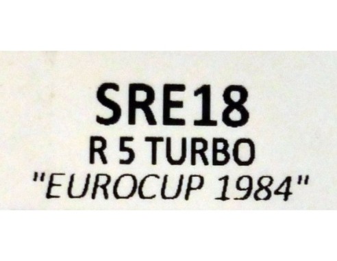 RENAULT 5 TURBO  DUCADOS LTD.250 UNIDADES REF.SRE18 TEAM SLOT