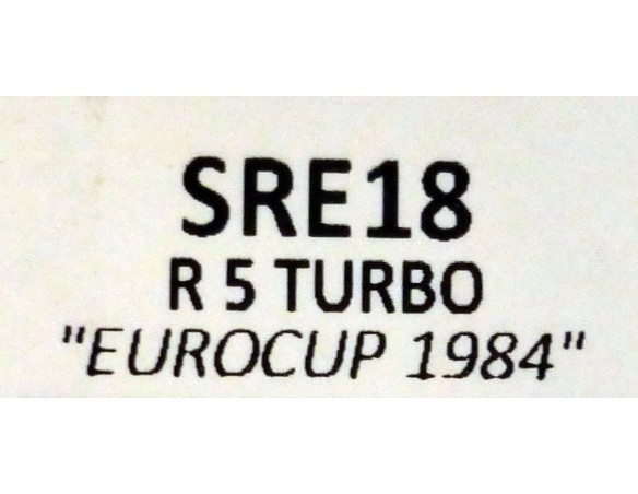 RENAULT 5 TURBO  DUCADOS LTD.250 UNIDADES REF.SRE18 TEAM SLOT