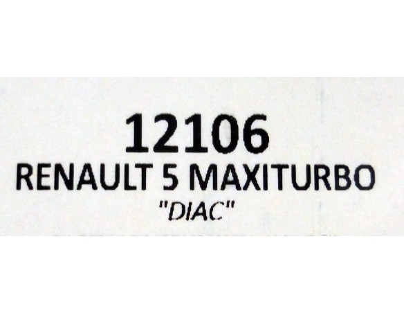 RENAULT 5 MAXITURBO DIAC REF.12106 TEAM SLOT