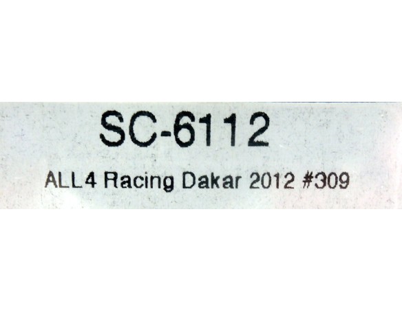 MINI All4 Racing Rally Dakar 2012 n.312 REF.SC6112 SCALEAUTO
