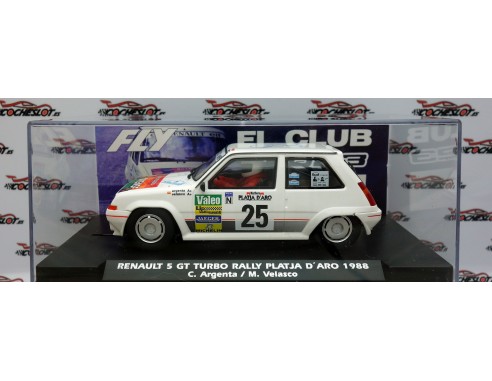 RENAULT 5 GT TURBO RALLY PLATJA D'ARO 1988 EL CLUB 2023 FIRMADO REF.FC2023FLY