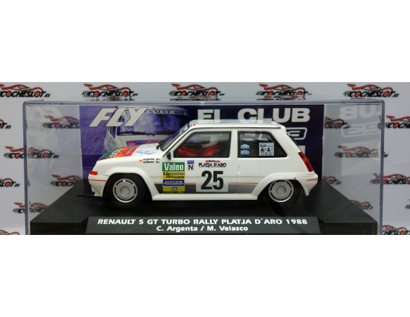RENAULT 5 GT TURBO RALLY PLATJA D'ARO 1988 EL CLUB 2023 FIRMADO REF.FC2023FLY