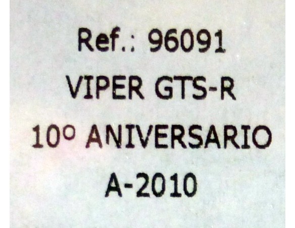 VIPER GTS-R 10ºANIVERSARIO REF.96091 A-2010 FLY