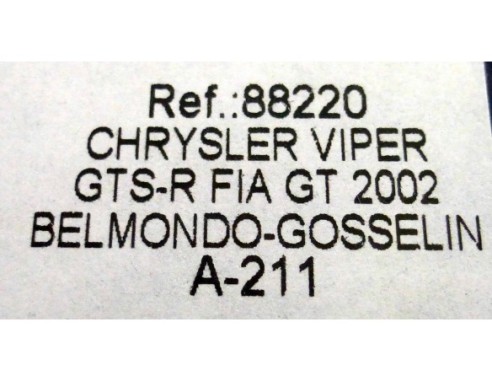 CHRYSLER VIPER GTS-R FIA 2002 REF.88220 A-211 FLY