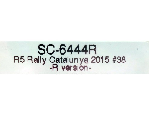 SKODA FABIA R5 RALLY CATALUNYA 2015 Nº38 VERSION R REF.SC6444R SCALEAUTO