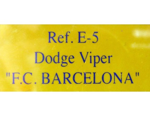 DODGE VIPER F.C BARCELONA REF.E-5 FLY