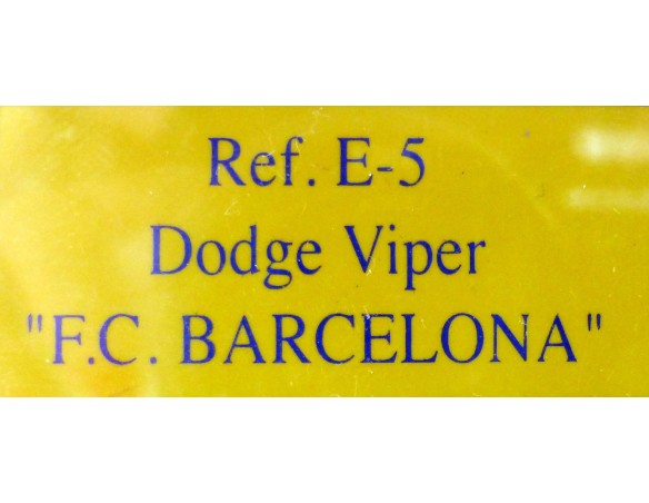 DODGE VIPER F.C BARCELONA REF.E-5 FLY